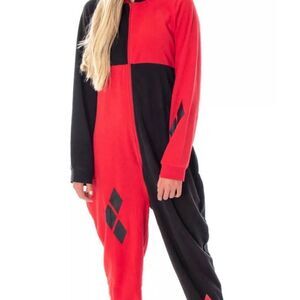 Suicide Squad Women's Red/Black Harley Quinn Halloween Costume Cosplay Size M/L